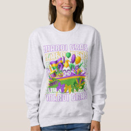 MARDI GRAS Coquette Masqerade Sweatshirt