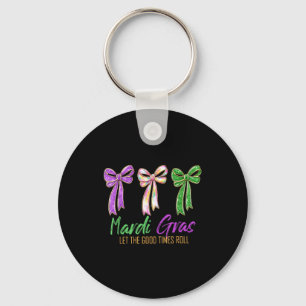 Mardi Gras Coquette-Schleifen Kinder Mädchen Fraue Schlüsselanhänger