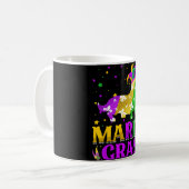Mardi Gras Corgi Dog Lover Carnival Jester Kaffeetasse (Vorderseite Links)