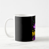 Mardi Gras Corgi Dog Lover Carnival Jester Kaffeetasse (Links)