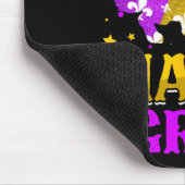 Mardi Gras Corgi Dog Lover Carnival Jester Mousepad (Ecke)
