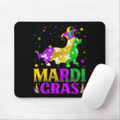 Mardi Gras Corgi Dog Lover Carnival Jester Mousepad (Mit Mouse)