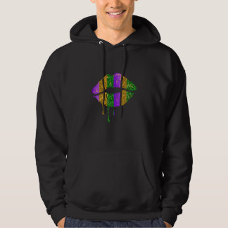 Mardi Gras Costume Carnival Parade Party Women Lip Hoodie