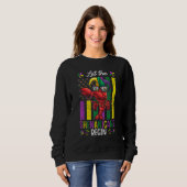 Mardi Gras Costume Dab Crawfish Shenanigans Kids T Sweatshirt (Vorne ganz)