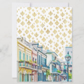 Mardi Gras Coupels Einladung zur Dusche (Rückseite)