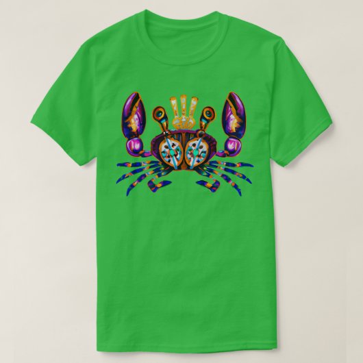 Mardi Gras Crab 2 TShirt (Design vorne)