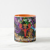 Mardi Gras Crawdaddy Tasse (Zentrum)