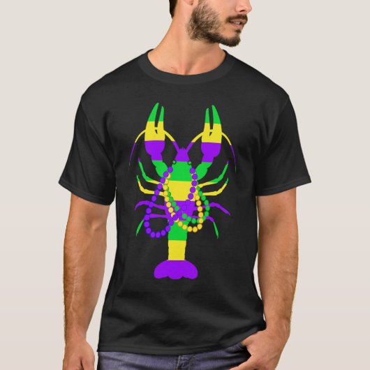 Mardi Gras Crawfish Beads For Men Women  1 T-Shirt (Vorderseite)