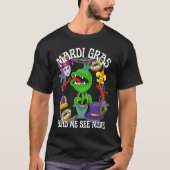 Mardi Gras Crawfish Crawdad Feed Me Beads Jester H T-Shirt (Vorderseite)