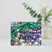 Mardi Gras Crawfish Custom Party Card Einladungen (Stehend Vorderseite)