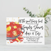 Mardi Gras Crawfish Einladung (Stehend Vorderseite)