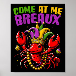 Mardi Gras Crawfish Fett Dienstag New Orleans Men Poster