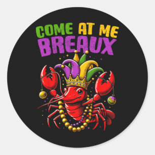 Mardi Gras Crawfish Fett Dienstag New Orleans Men Runder Aufkleber