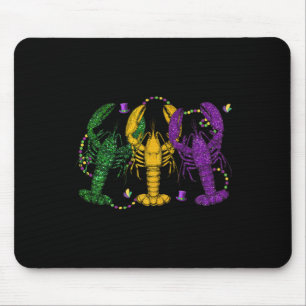 Mardi Gras Crawfish Funny Retro Parade Kostüm Adu Mousepad