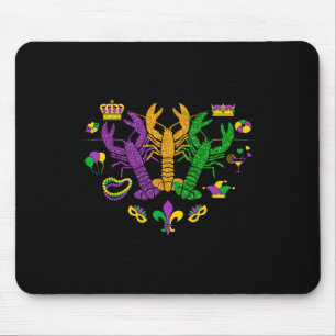 Mardi Gras Crawfish Happy Mardi Gras 2025 Matching Mousepad