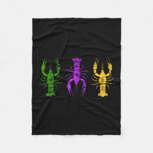 Mardi Gras Crawfish Jester Hat Bead T-Shirt New Or Fleecedecke