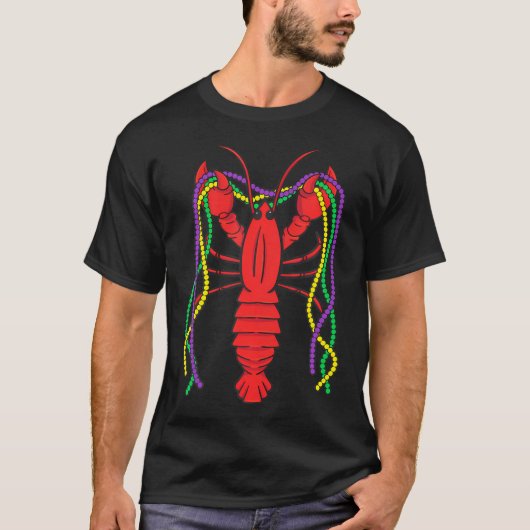 Mardi Gras Crawfish Karneval Kräuterfest T-Shirt (Vorderseite)
