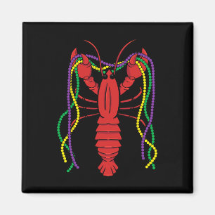Mardi Gras Crawfish Kostüm Karneval Kräuterzelte Magnet