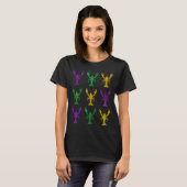 Mardi Gras Crawfish Party Parade Kostüme Männer Fr T-Shirt (Vorne ganz)