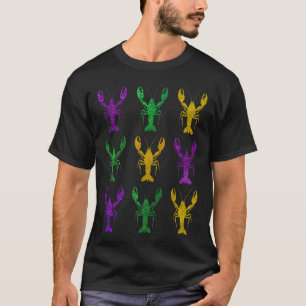 Mardi Gras Crawfish Party Parade Kostüme Männer Fr T-Shirt