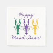 Mardi Gras Crawfish Serviette (Vorderseite)