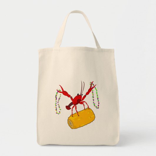 Mardi Gras Crawfish Tote Bag Tragetasche (Vorne)