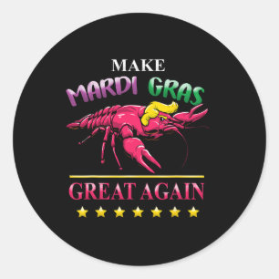 Mardi Gras Crawfish Trump Republikaner New Orleans Runder Aufkleber