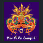Mardi Gras Crawfish Who Da King bitte Notizen anse Poster<br><div class="desc">Bitte beachten Sie: Da New Orleans Gastgeber der Super Bowl XLVII 2013 ist, werden Mardi Gras Festivitäten Pause für (AIEEE! Wir haben hier eine gute Zeit verpasst! ) 9 Tage während der Karnevalssaison, und dann wieder nach dem Super Bowl. Krebse werden auf der ganzen Welt gegessen. Wie andere essbare Krustentiere...</div>