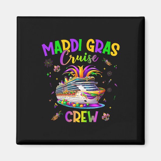 Mardi Gras Crew 2025 Ristorante La Lanchetta Magnet (Vorne)