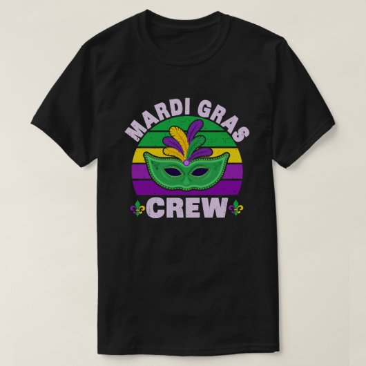 Mardi Gras Crew Unbekannter Monte Boglia T-Shirt (Design vorne)