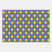 Mardi Gras Crown Pattern Geschenkpapier Set (Vorderseite 2)