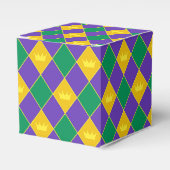 Mardi Gras Crown Pattern Geschenkschachtel (Vorderseite)