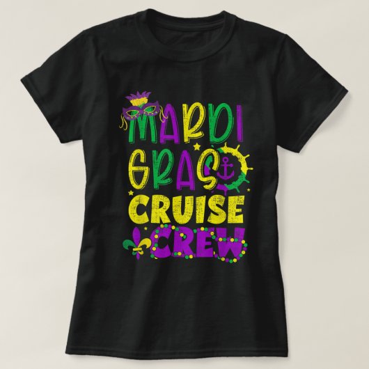 Mardi Gras Cruise 2022 Matching Family Carnival Ho T-Shirt (Design vorne)