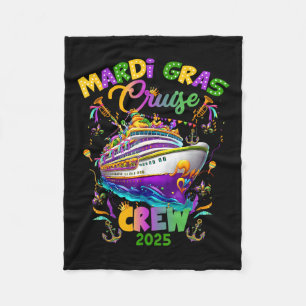 Mardi Gras Cruise 2025 Family Matching Party Neu O Fleecedecke