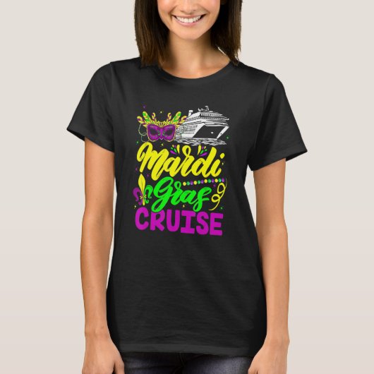 Mardi Gras Cruise Carnivals Party Matching Group F T-Shirt (Vorderseite)