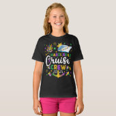 Mardi Gras Cruise Crew 2025 Matching Girl T-Shirt (Vorne ganz)