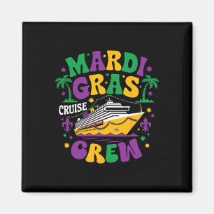 Mardi Gras Cruise Crew 2025 Trip Family Matching C Magnet