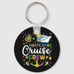 Mardi Gras Cruise Crew Matching Circle Schlüsselanhänger