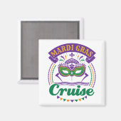 Mardi Gras Cruise Magnet (Vorderseite/Rückseite)