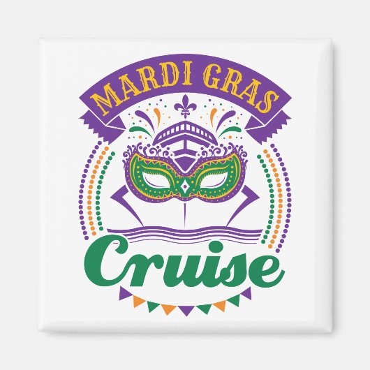 Mardi Gras Cruise Magnet (Vorne)
