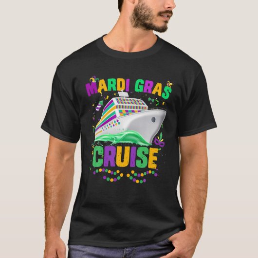 Mardi Gras Cruise Mask Party T-Shirt (Vorderseite)