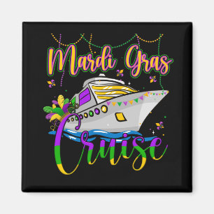 Mardi Gras Cruise Matching Family Karneval Party Magnet