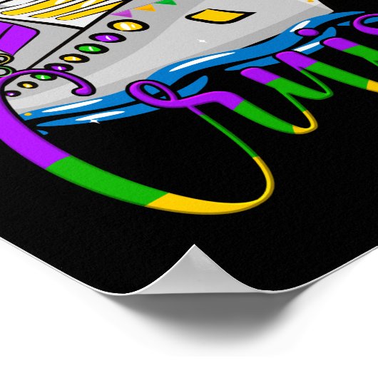 Mardi Gras Cruise Matching Family Karneval Party Poster (Ecke)