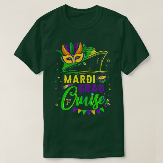 Mardi Gras Cruise Squad 2022 Kreuzfahrt Maske Crui T-Shirt (Design vorne)