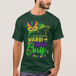 Mardi Gras Cruise Squad 2022 Kreuzfahrten Maske Cr T-Shirt