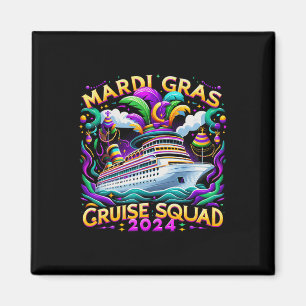 Mardi Gras Cruise Squad 2025 Familienmatching Magnet