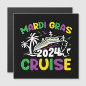 Mardi Gras Cruise Squad Magnetkarte (Vorne/Hinten)
