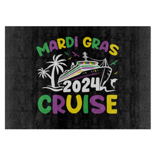 Mardi Gras Cruise Squad Schneidebrett (Vorderseite)