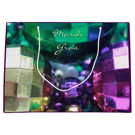 Mardi Gras Custom Gastgeschenk Gift Bags Große Geschenktüte (Vorderseite)