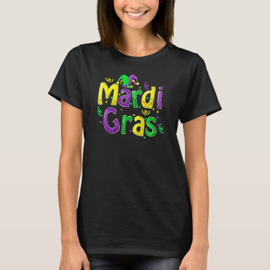 Mardi Gras Cute Carnival Fat Tuesday Funny_4 T-Shirt (Vorderseite)